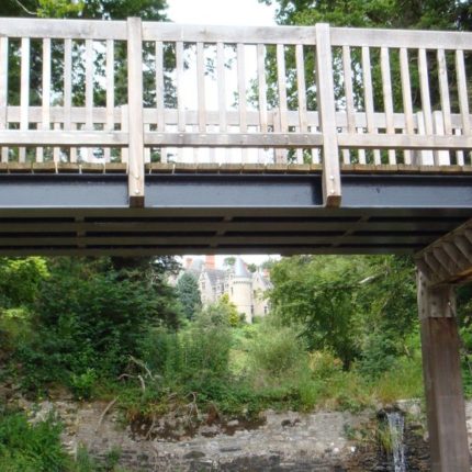 Passerelle vue de dessous